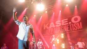 El rapero Kase.O, durante un concierto en el festival SonRías Baixas en verano de 2021