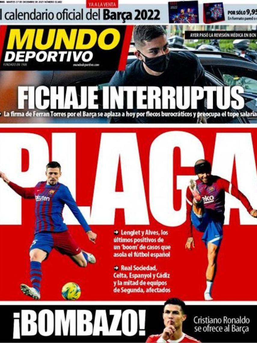 La portada del diario Mundo Deportivo (28/12/2021)