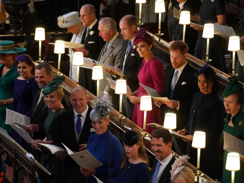 La Familia Real británica en Widnsor.