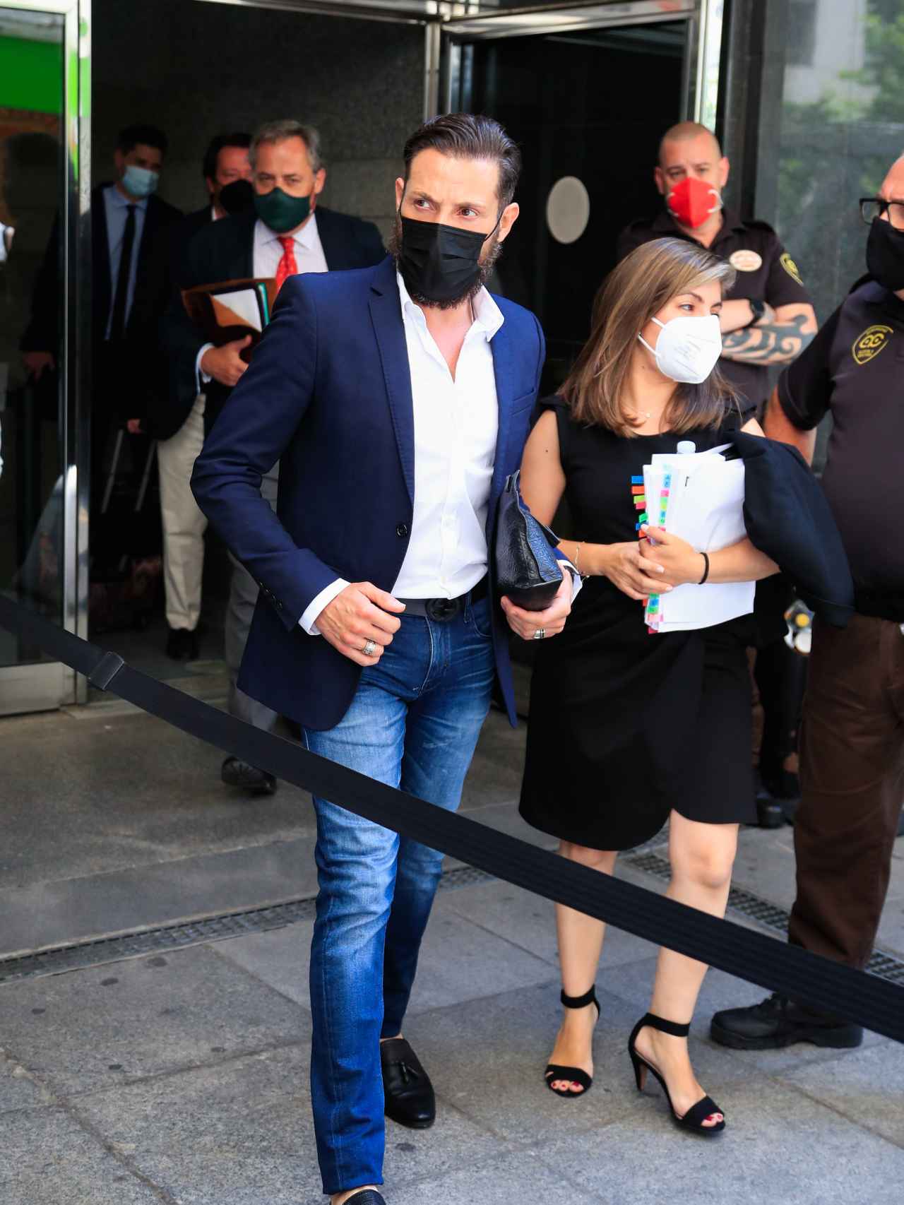Antonio David Flores a la salida de los juzgados de Madrid el pasado mes de julio.