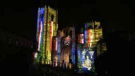 El espectáculo 'Luz Toledo' fue proyectado sobre la fachada de la Catedral Primada.