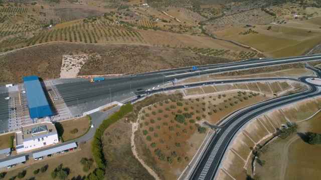 Así es el nuevo acceso desde Málaga a la autopista de Las Pedrizas