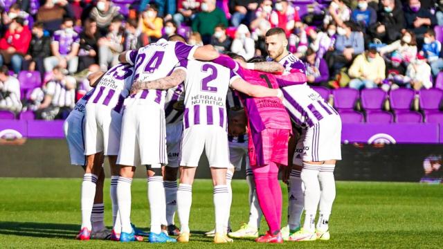 Los jugadores del Real Valladolid