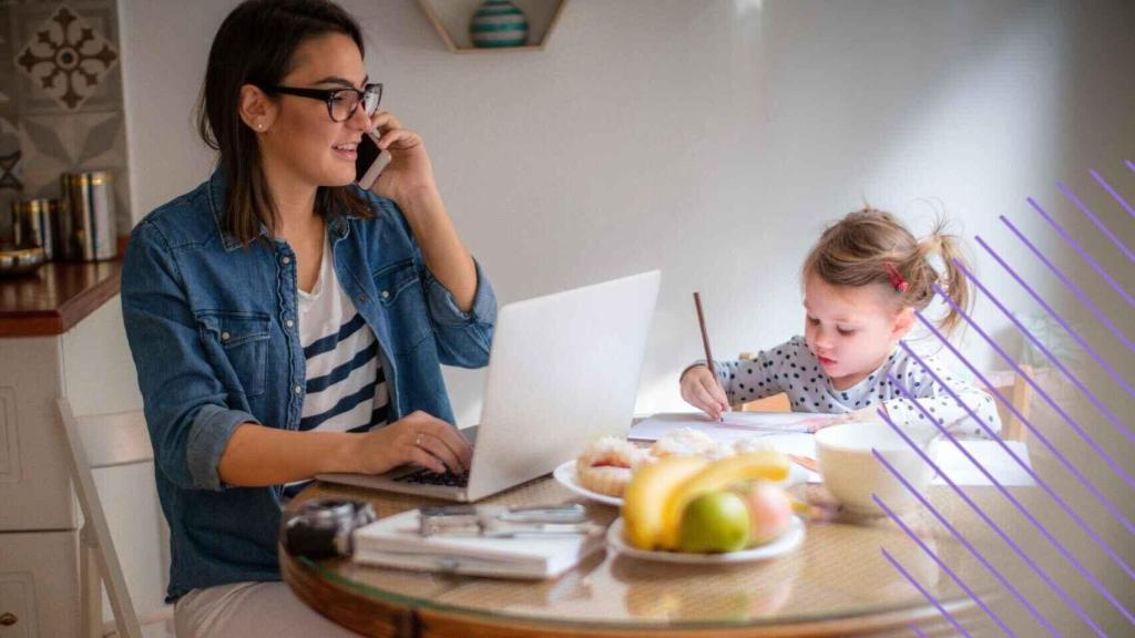 Las mujeres madres son las más afectadas a la hora de conciliar trabajo y cuidados.