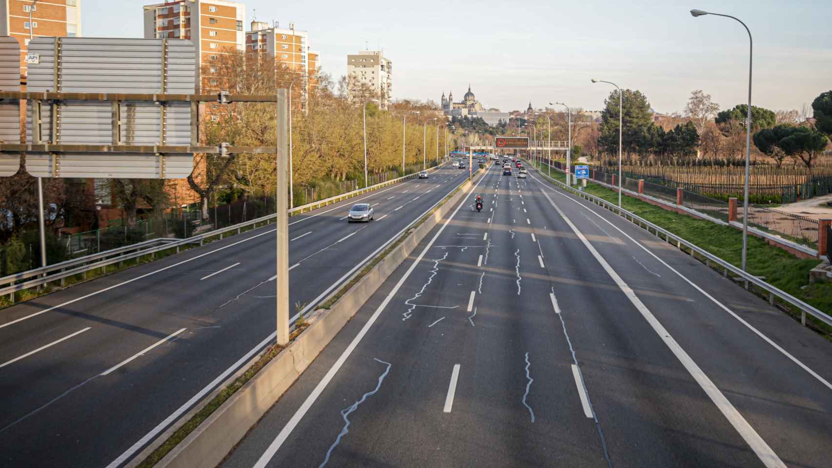 La M30, una vía principal en Madrid.