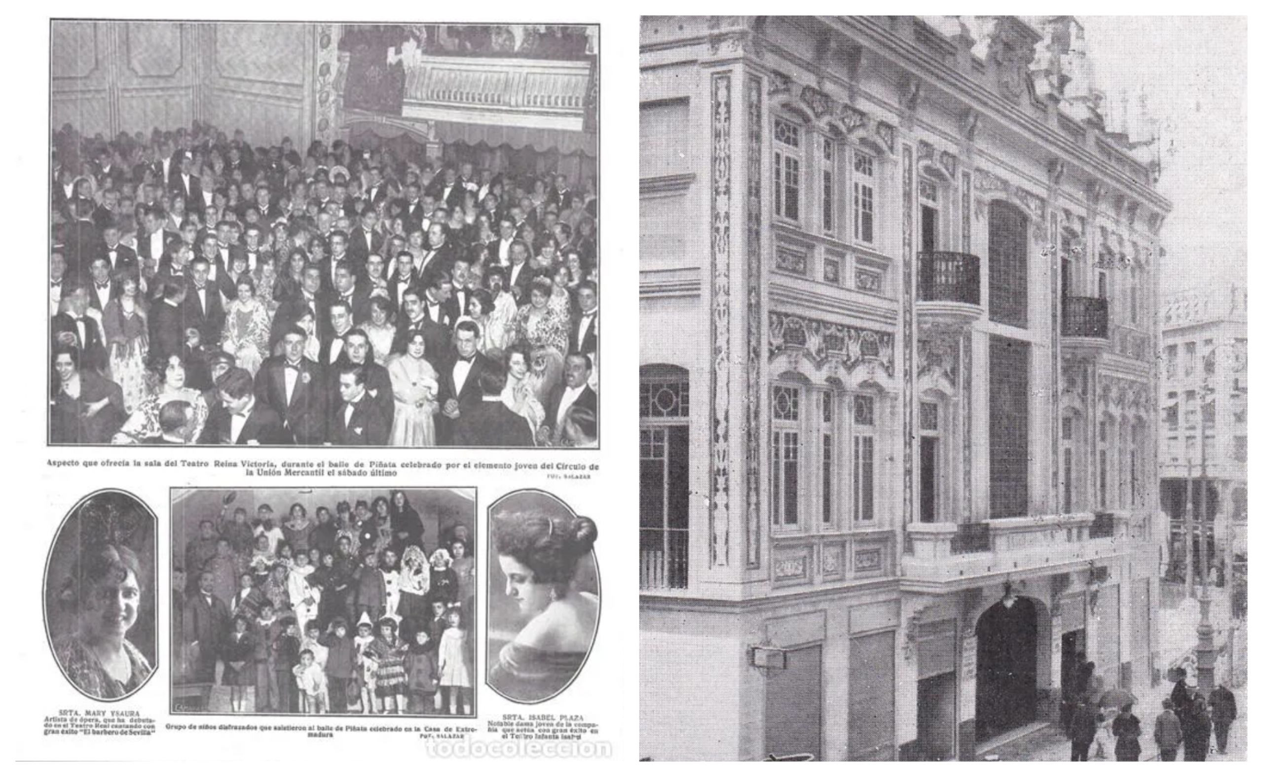 Teatro Reina Victoria de Madrid, año 1920. Foto: todocolección.