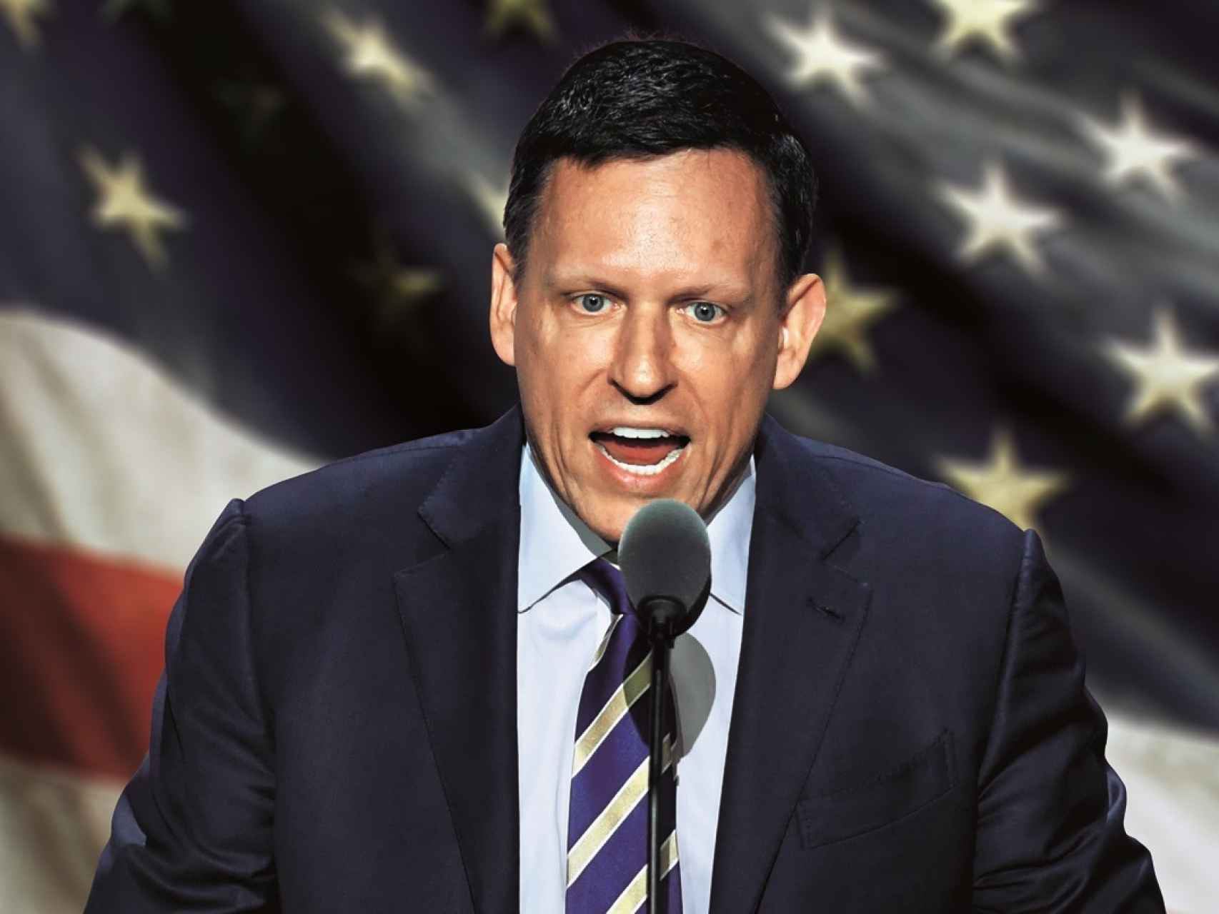 Thiel, en un acto de apoyo a Donald Trump.