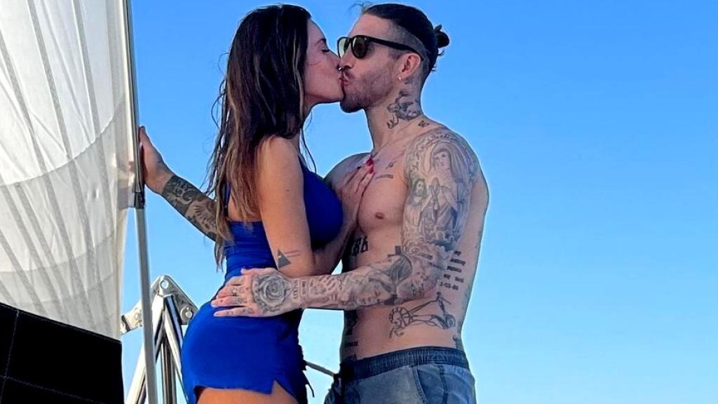 Pilar Rubio y Sergio Ramos en una imagen de sus redes sociales.