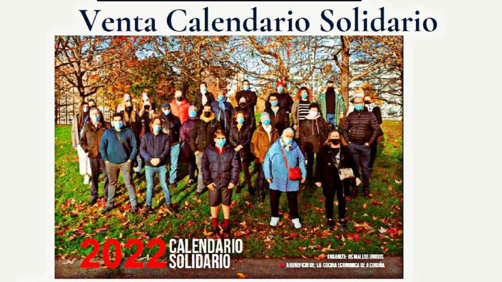 Calendario Solidario de Os Mallos Unidos, en A Coruña.