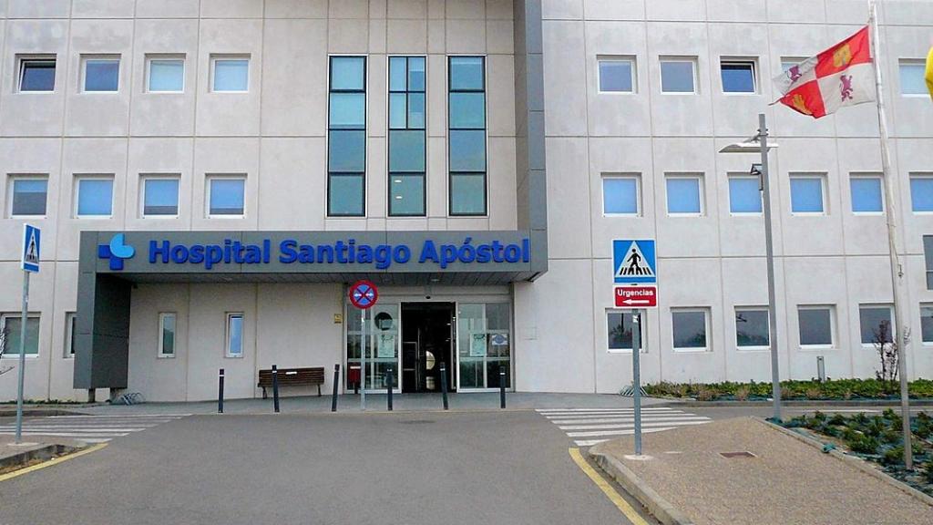 Imagen del Hospital Santiago Apóstol de Miranda de Ebro al que fueron trasladados los cuatro heridos