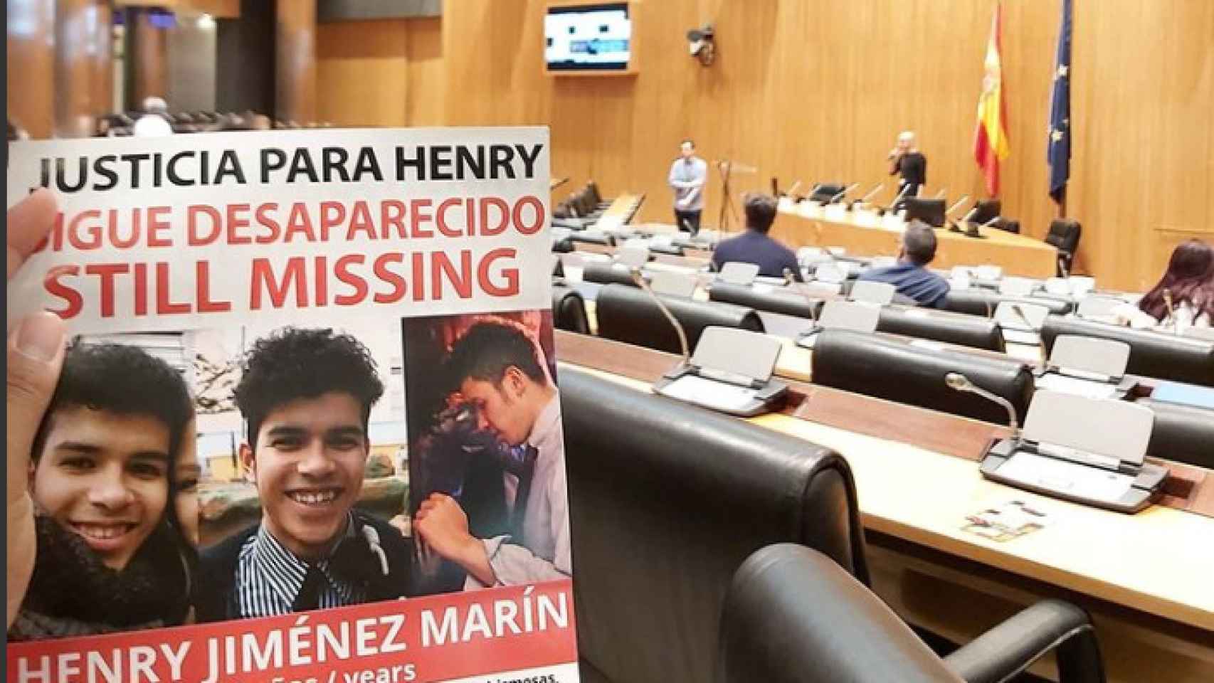 El caso de Henry se ha escuchado en el Congreso de los Diputados con motivo del Día de las personas desaparecidas.