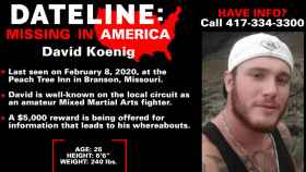 Cartel de búsqueda de David Koenig