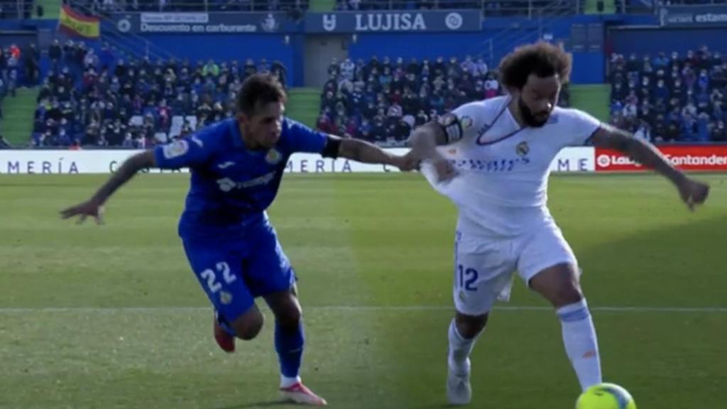 El penalti reclamado por Marcelo