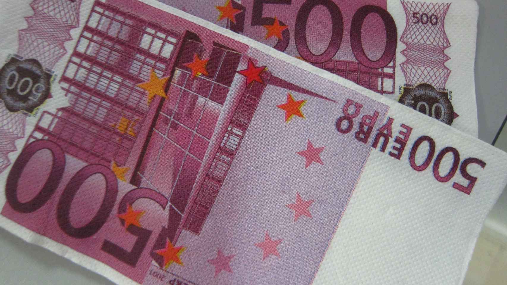 Los billetes de 500 euros en circulación cae al menor nivel desde el nacimiento de la moneda común