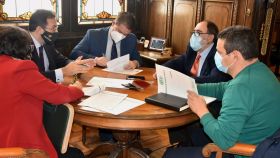 Firma de la póliza de crédito entre la Diputación de Albacete y Globalcaja