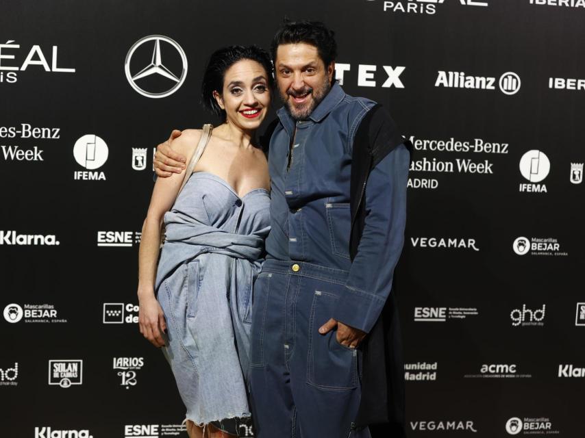 Amargo junto a su mujer en un 'photocall' en abril de 2021.