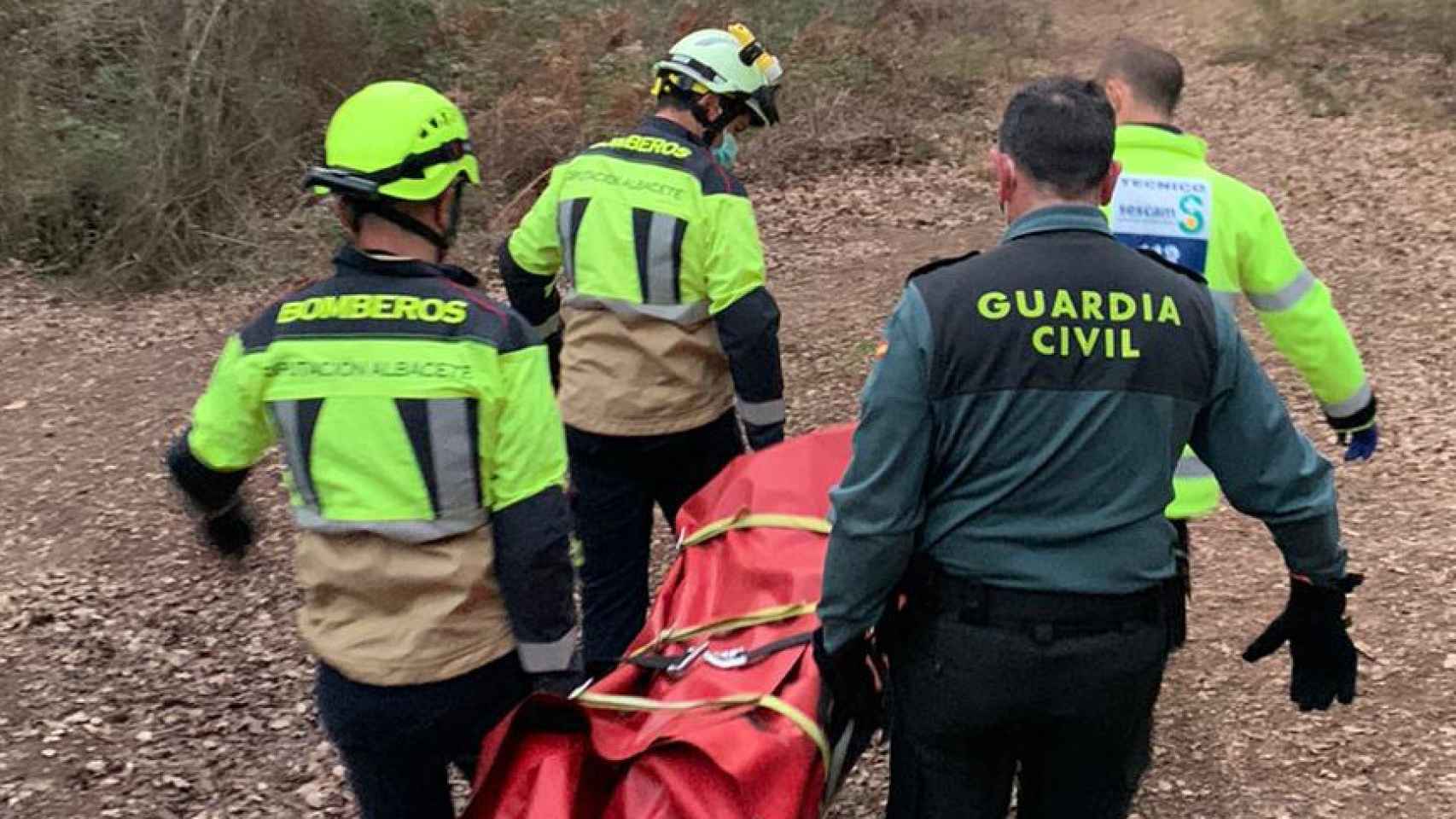 Rescatan a una mujer herida mientras hacía senderismo en el nacimiento del Río Mundo