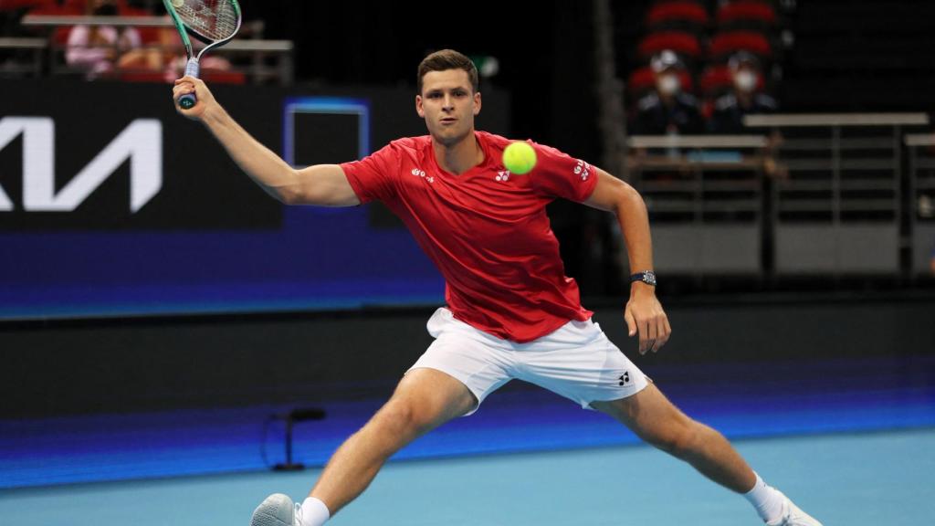 Hubert Hurkacz, durante la ATP Cup