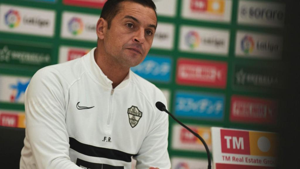 Francisco Rodríguez, en la presentación de la previa del Almería - Elche.