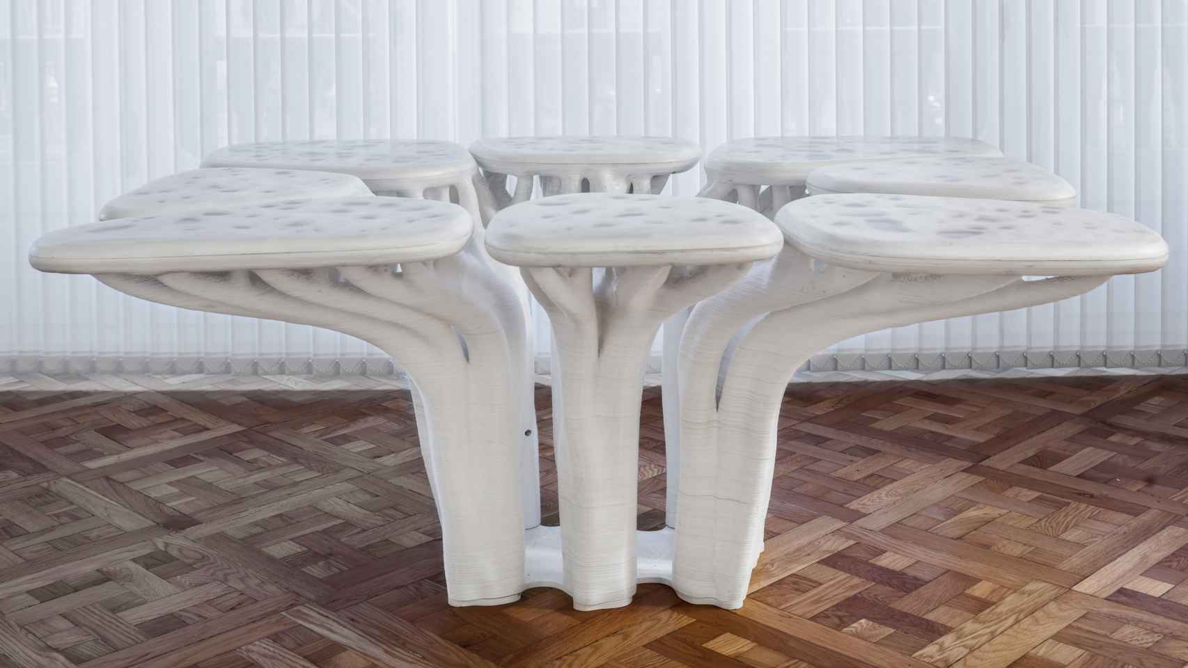 Mesa impresa en 3D en la Casa Sayrach, Barcelona