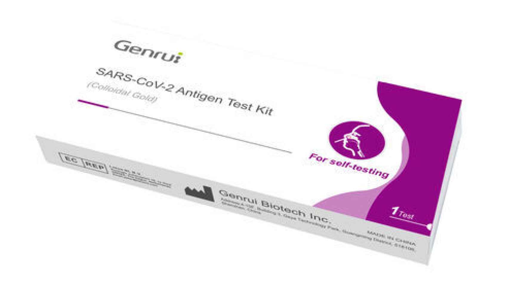 Los test de antígenos de la marca Genrui.