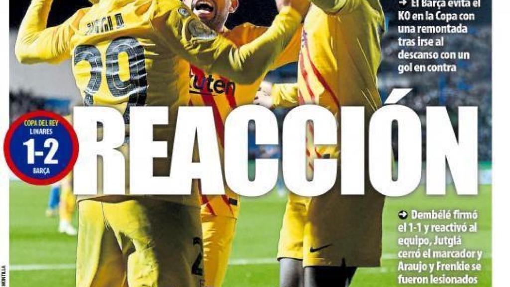 La portada del diario Mundo Deportivo (06/01/2022)