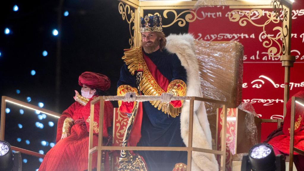 El Rey Gaspar de la Cabalgata de Reyes de Madrid de 2022.