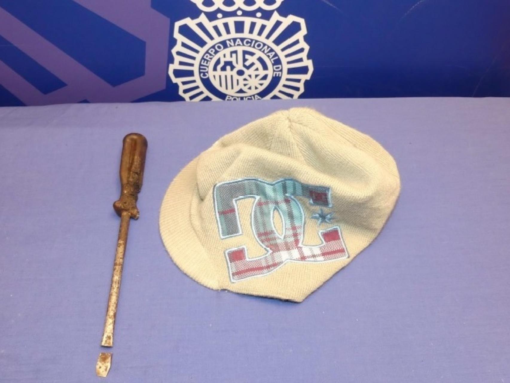 El gorro y el destornillador recogidos como pruebas