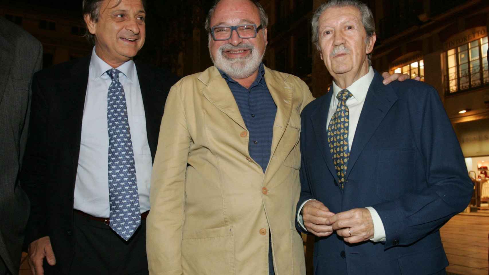 Moreno Peralta, Savater y Alcántara, en una imagen.