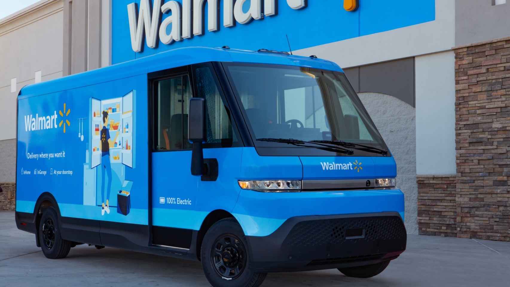 Una furgoneta de Walmart.