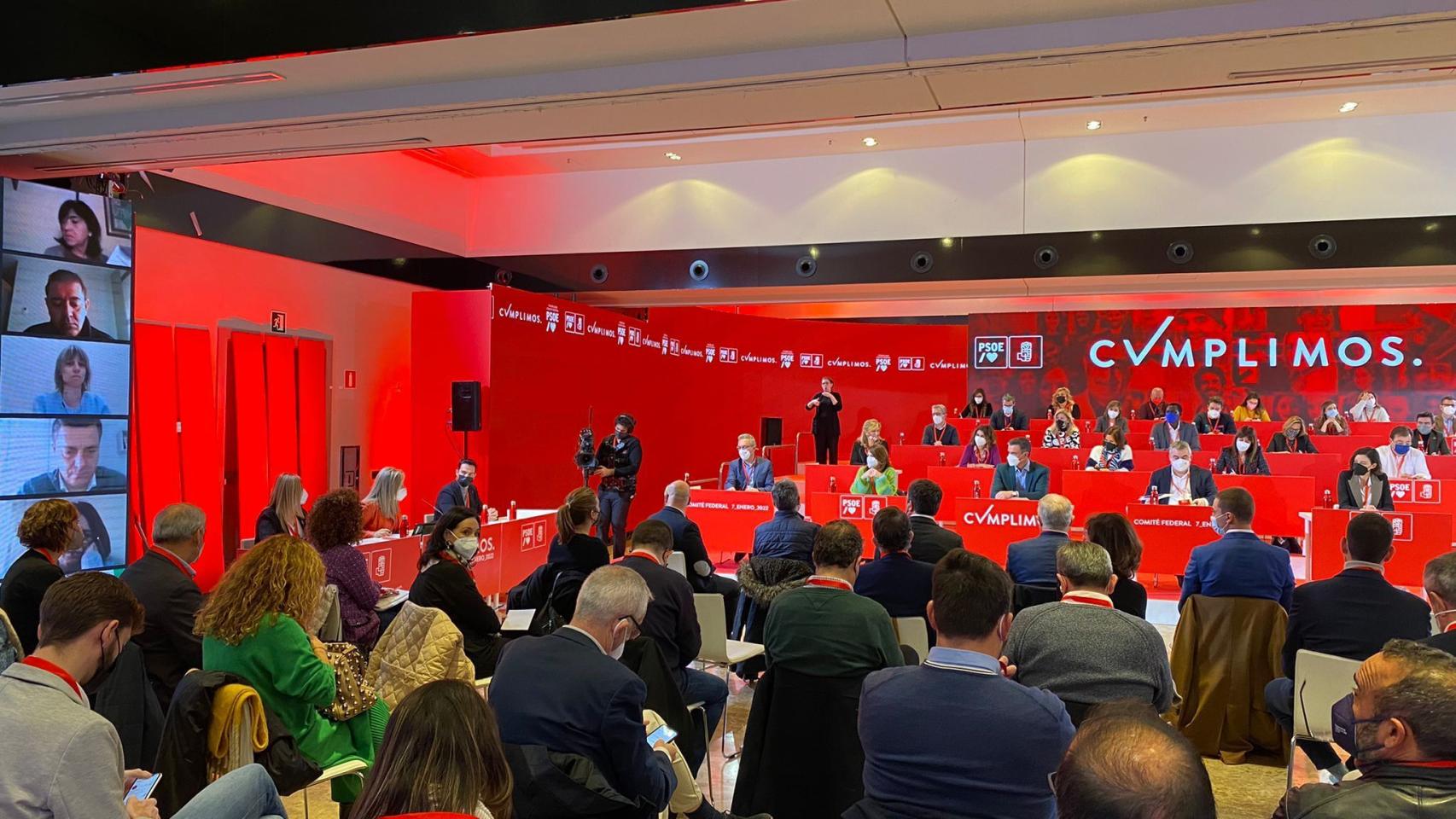 Imagen del Comité Federal del PSOE.