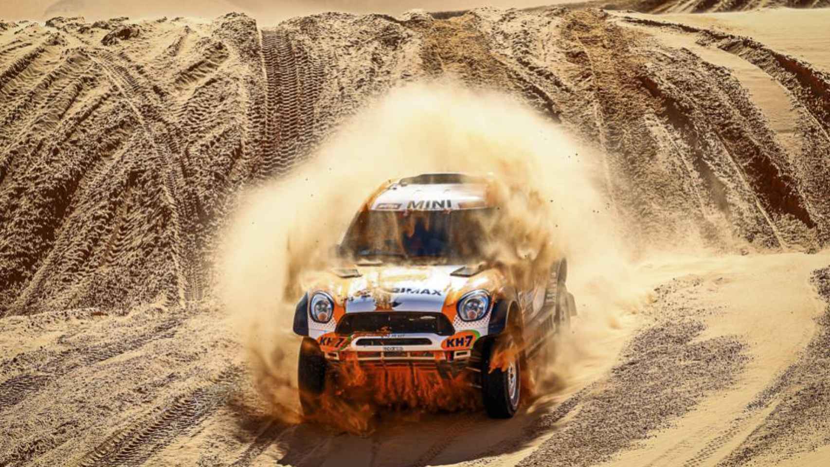 Laia Sanz durante la etapa 5 del Rally Dakar 2021
