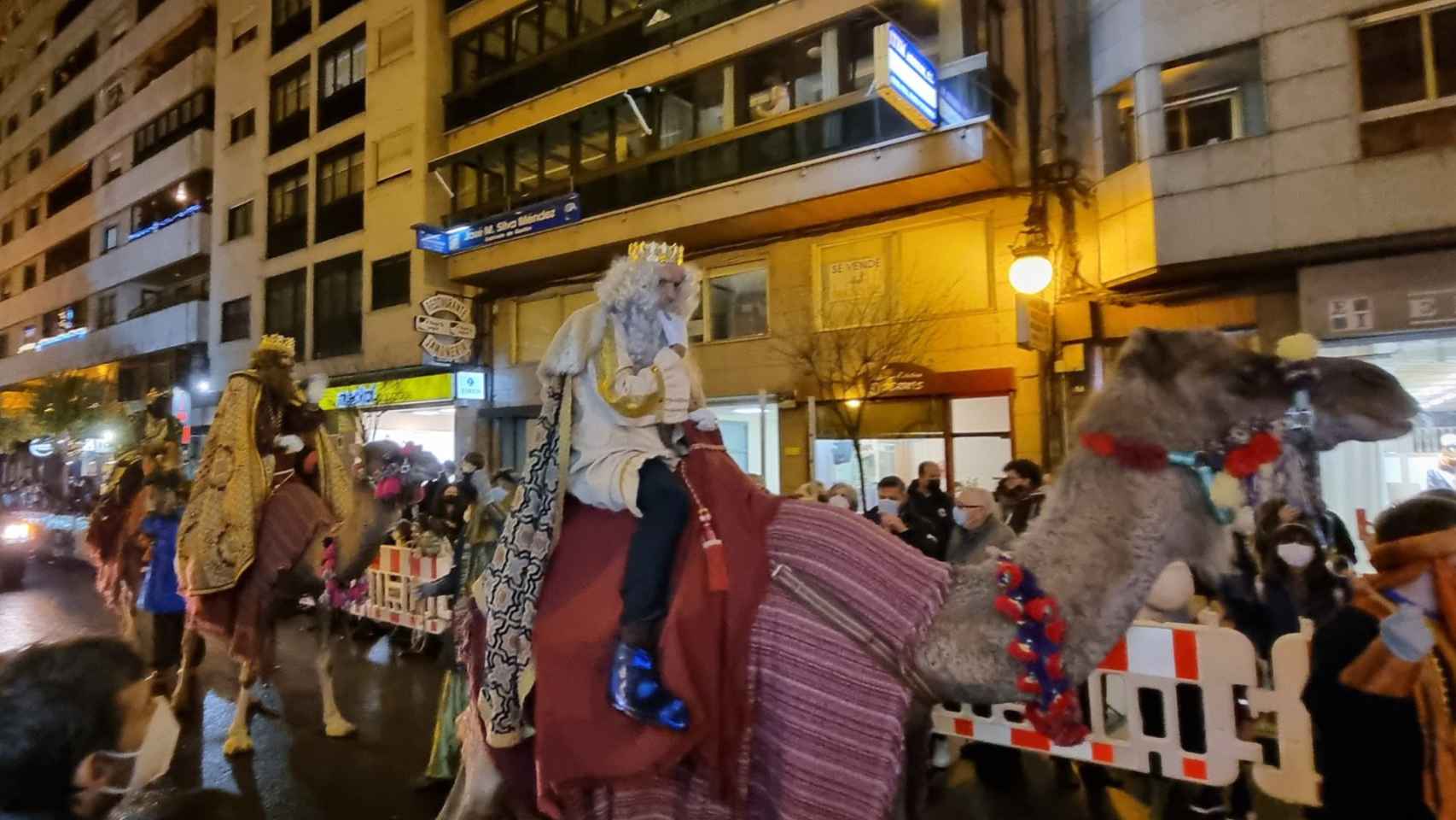 Imagen de la Cabalgata de Reyes en Ourense que compartió Gonzalo Pérez Jácome en sus redes.