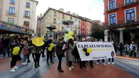 La plataforma Turno Libre durante su manifestación en Valladolid