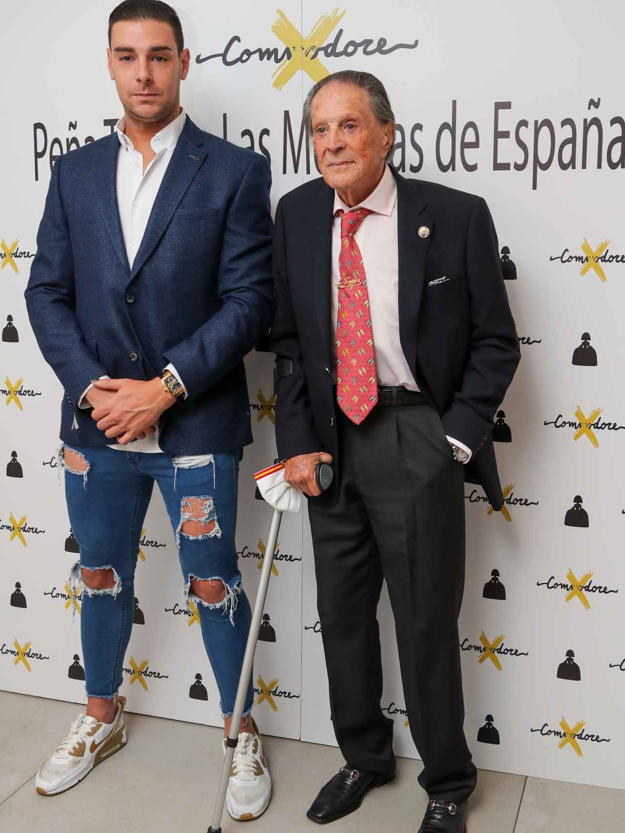 Jaime Ostos junto a su hijo Jacobo en un acto en Madrid.