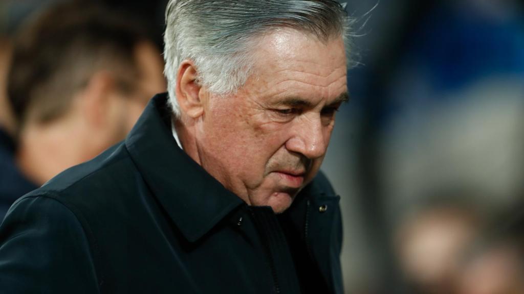 Carlo Ancelotti, en el Santiago Bernabéu