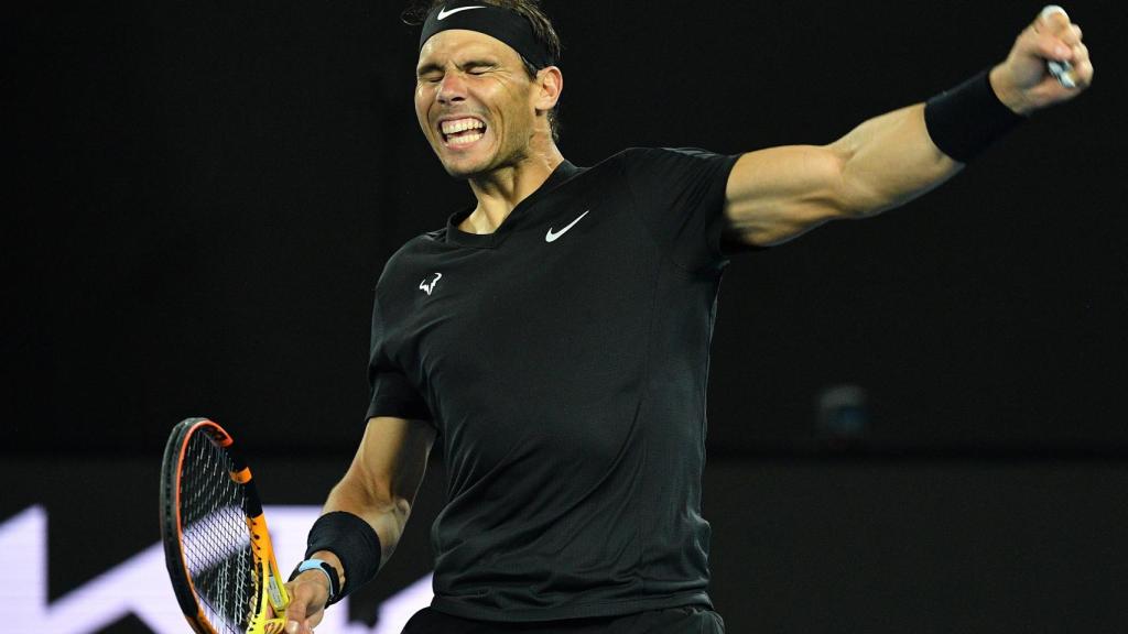 Nadal, celebrando un punto durante la final ante Cressy.