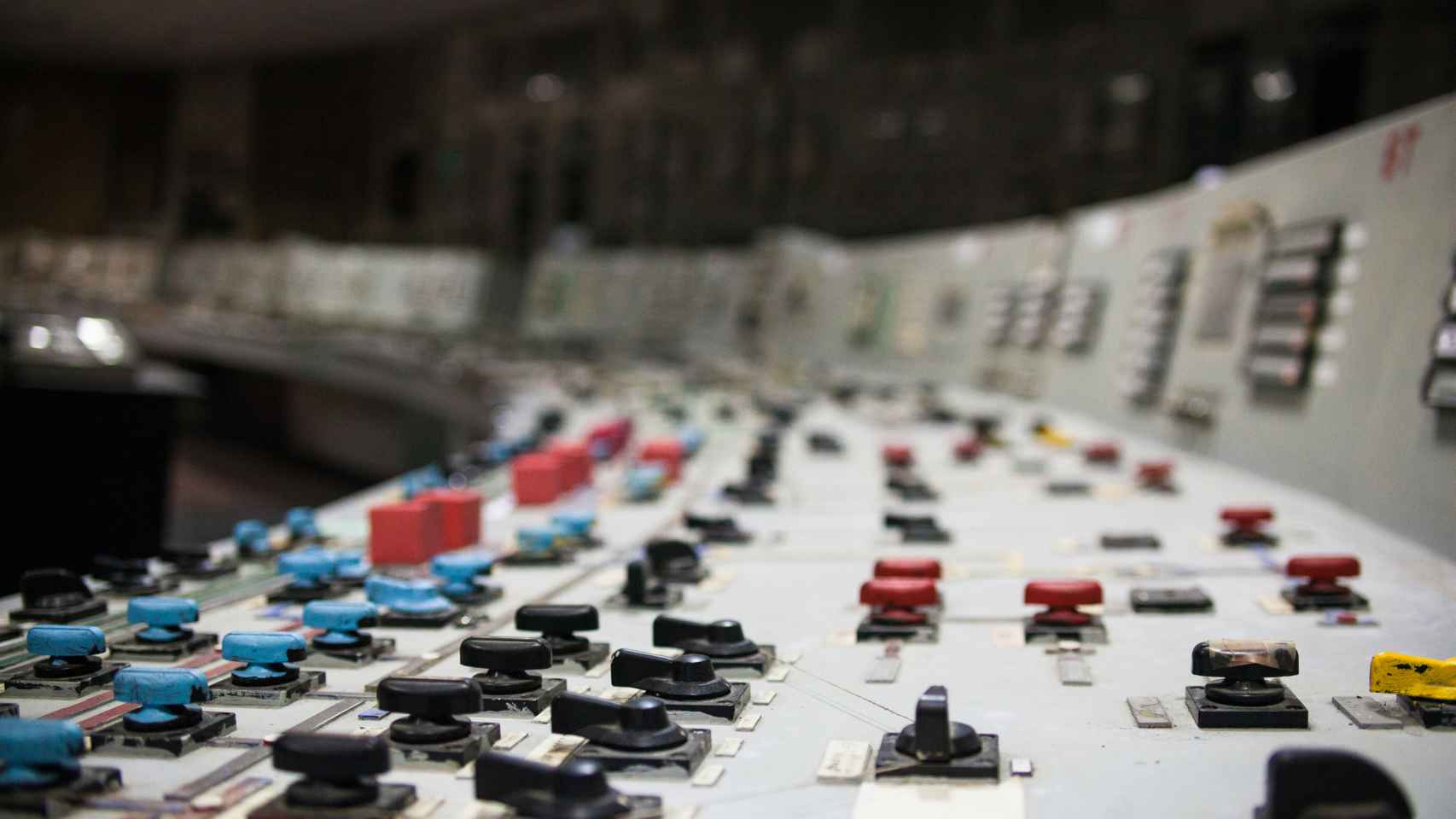 Imagen de un panel de control de una central nuclear