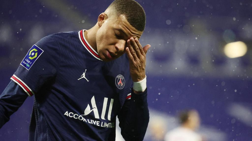 Mbappé durante un partido del PSG