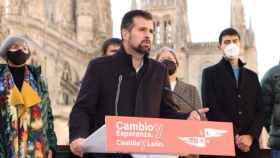 Tudanca en la presentación de la candidatura por Burgos