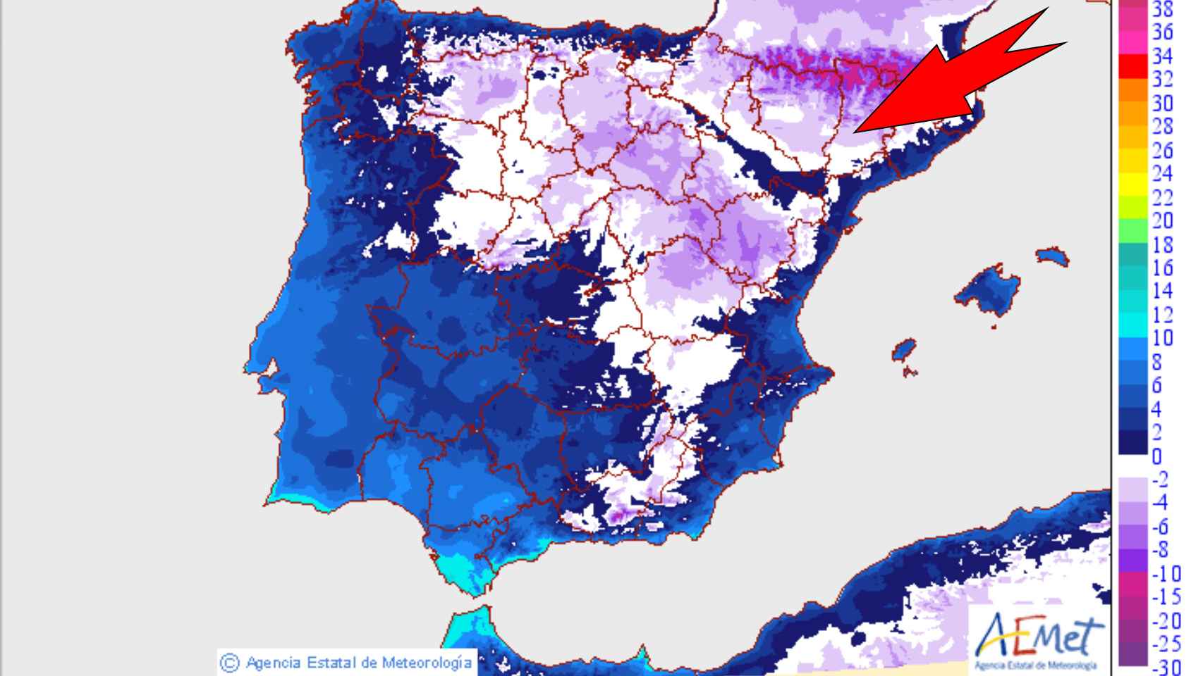Llega un 'zarpazo' de frío a España: desplome de las temperaturas en estas zonas