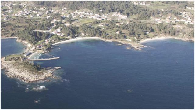 La playa de Reimundes, en Tal, en el municipio coruñés de Muros.