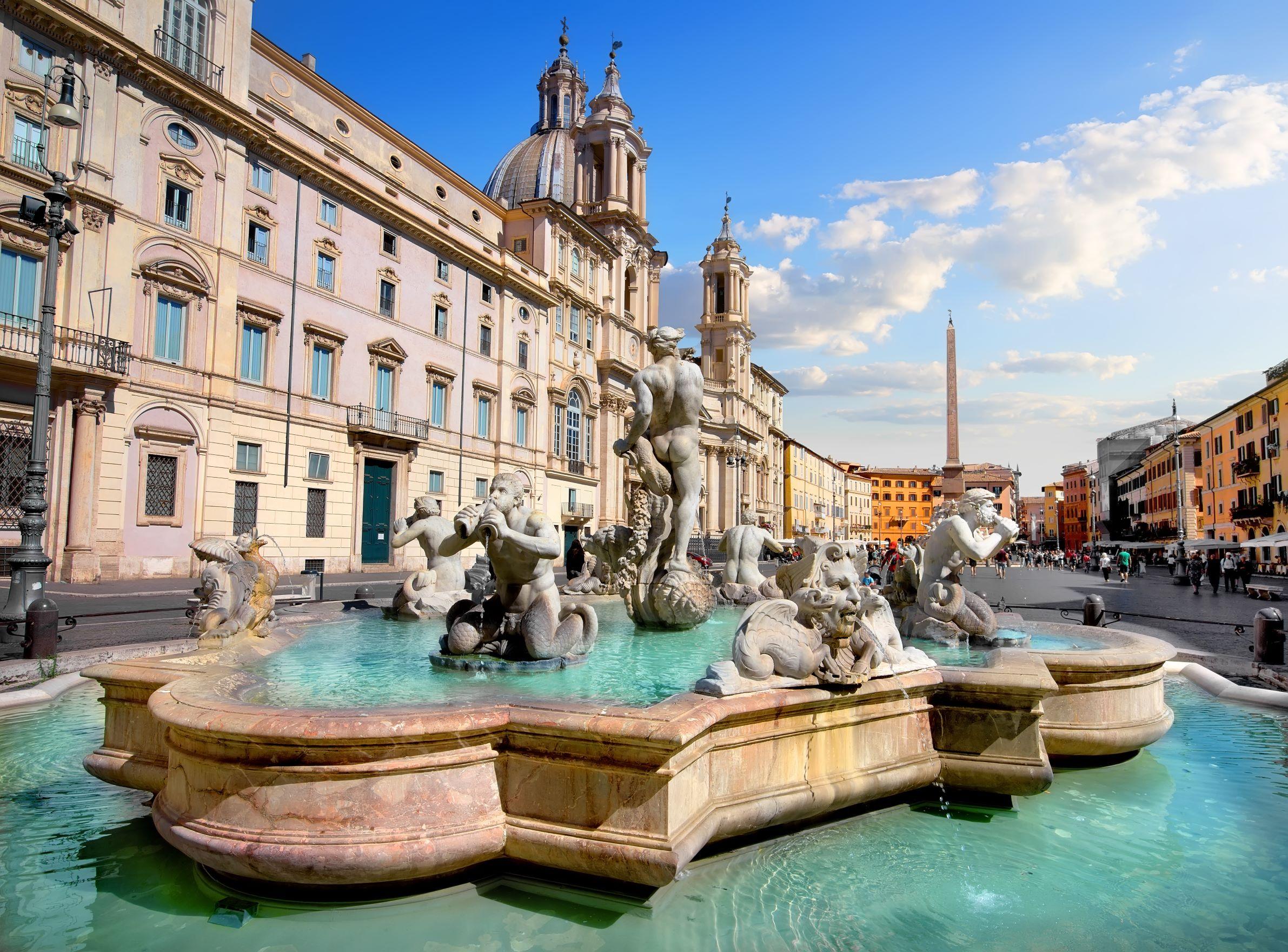 Fuente de Piazza Navona, obra de Bernini(Fuente: Shutterstock)