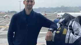 Novak Djokovic, en su viaje a Australia