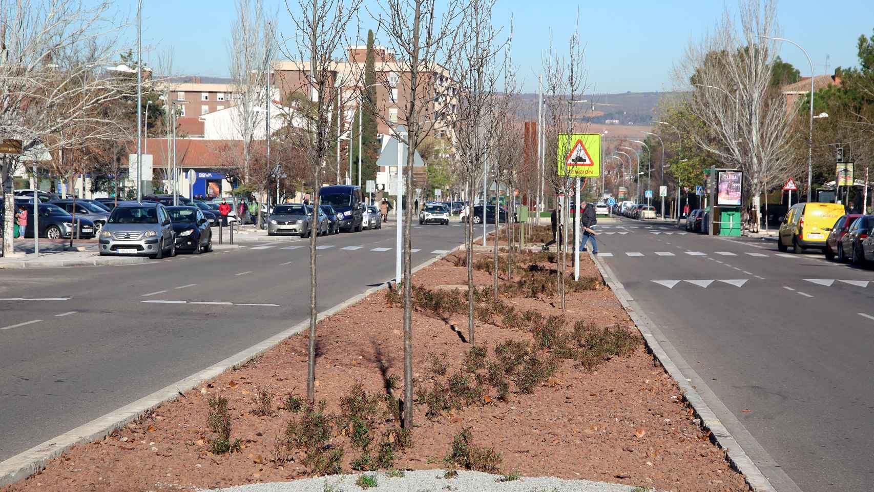 Ajardinamiento en la calle Río Guadarrama de Toledo. Foto: Ayuntamiento de Toledo