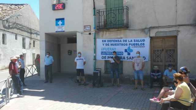Imagen de archivo de una manifestación del pasado verano en el consultorio de Traspinedo