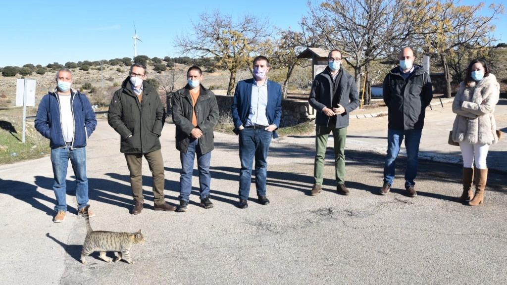 Visita a la AB-519 que discurre entre Masegoso y Peñascosa (Albacete). Foto: Diputación de Albacete