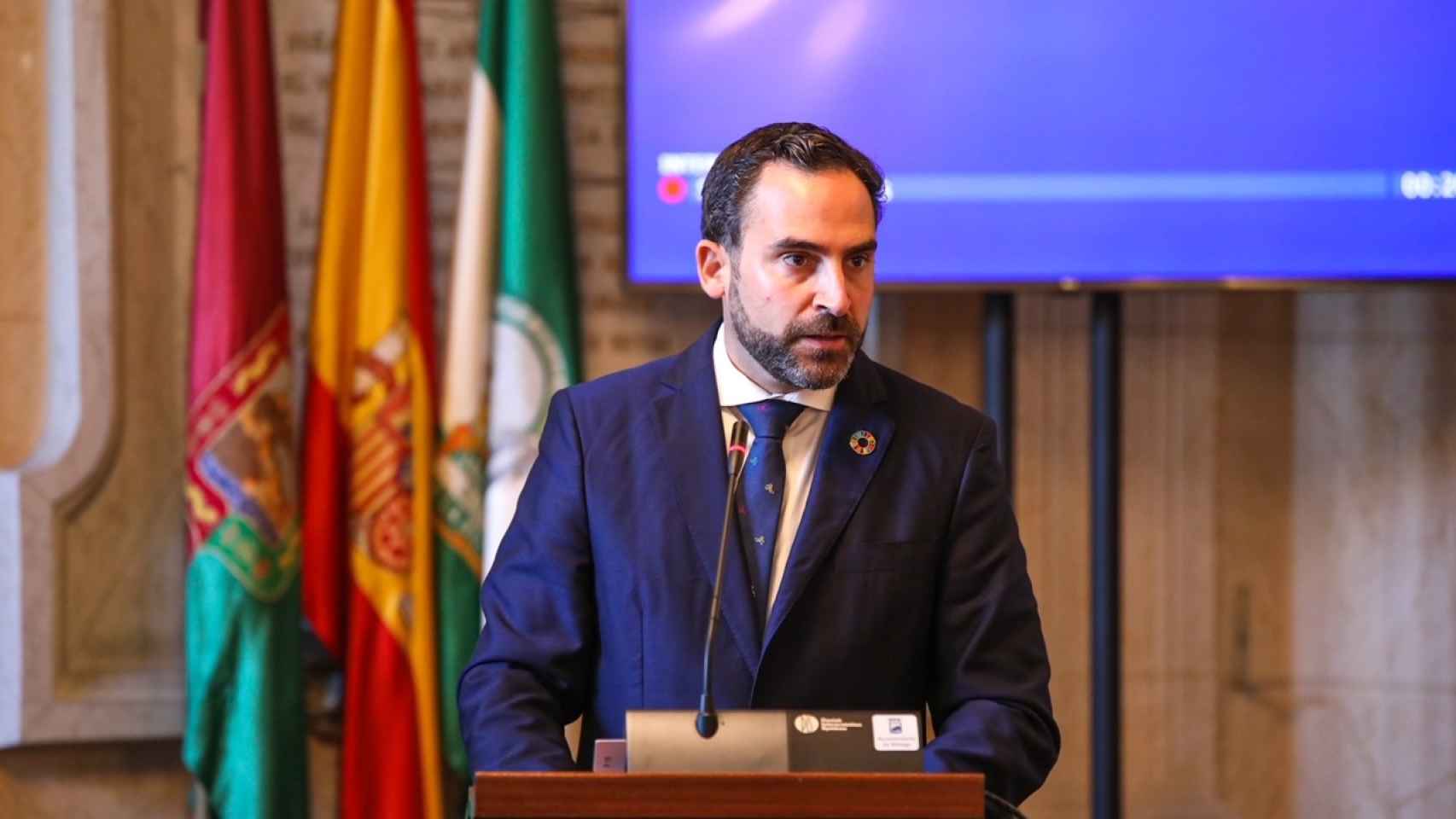 Daniel Pérez, portavoz del PSOE en el Ayuntamiento de Málaga.