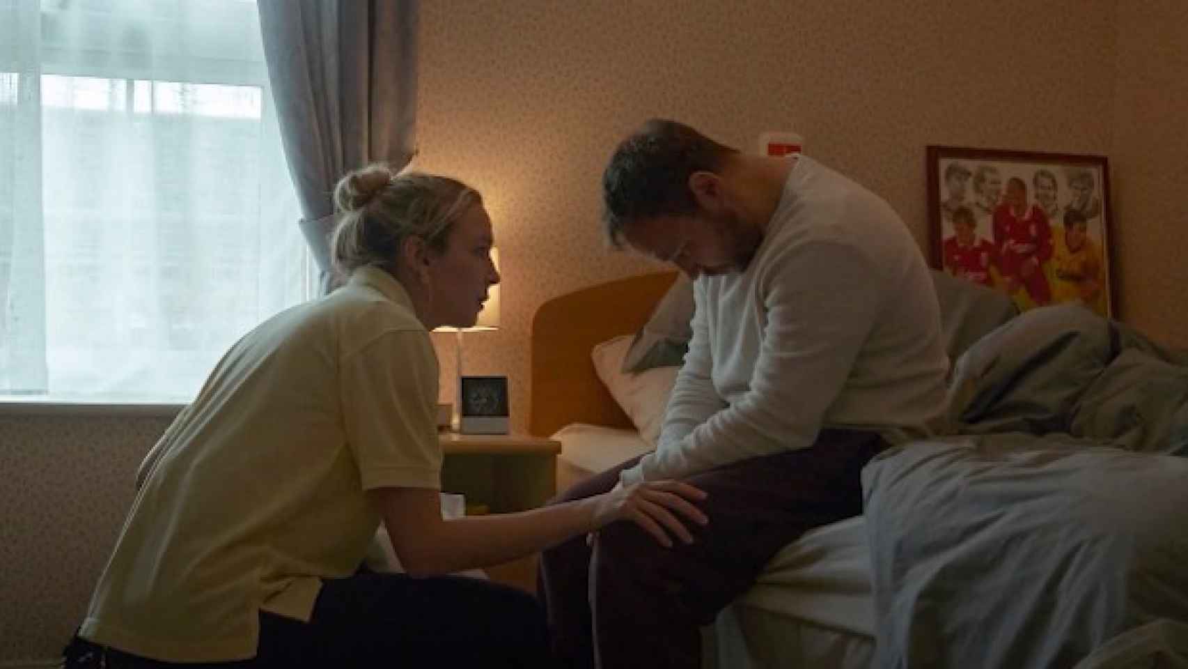 Fotograma de 'Help', protagonizada por Jodie Comer y Stephen Graham.