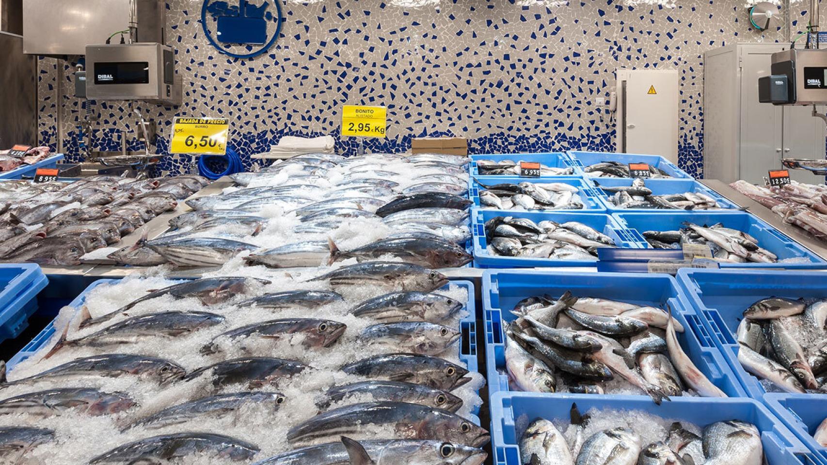 Una pescadería Mercadona en una imagen de archivo.